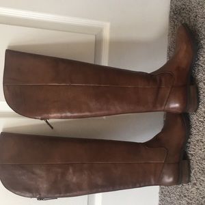 brown sole society over the knee boot